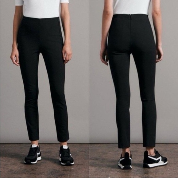 Rag & Bone Simone Equestrian Stretch Slim Fit Pant Black Size 10 - Picture 1 of 8
